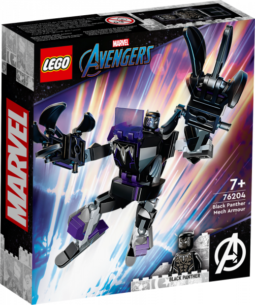 76204 LEGO® Marvel Melnās panteras robotbruņas, no 7 + gadiem, NEW 2022!