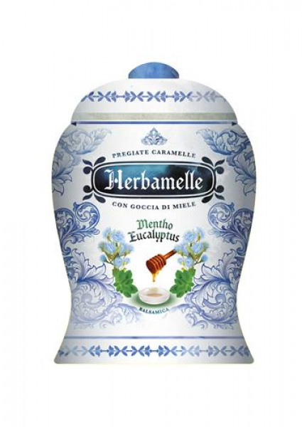 Herbamelle mentola-eikalipta karameles, bez glutēna, 100g