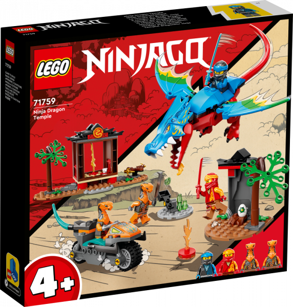 71759 LEGO® Драконий храм ниндзя, с 4+ лет, NEW 2022! (Maksas piegāde eur 3.99)