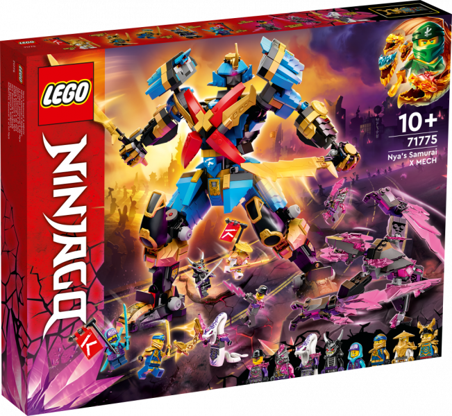 71775 LEGO® Ninjago Nya Samurai X ROBOTS, no 10+ gadiem, NEW 2022! (Maksas piegāde eur 3.99)