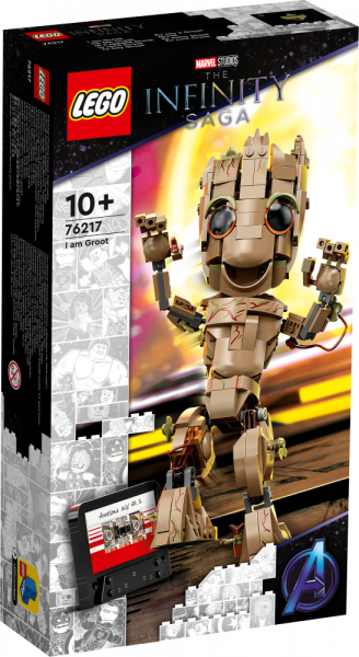 76217 LEGO® Marvel Es esmu Groot, no 10+ gadiem, NEW 2022! (Maksas piegāde eur 3.99)