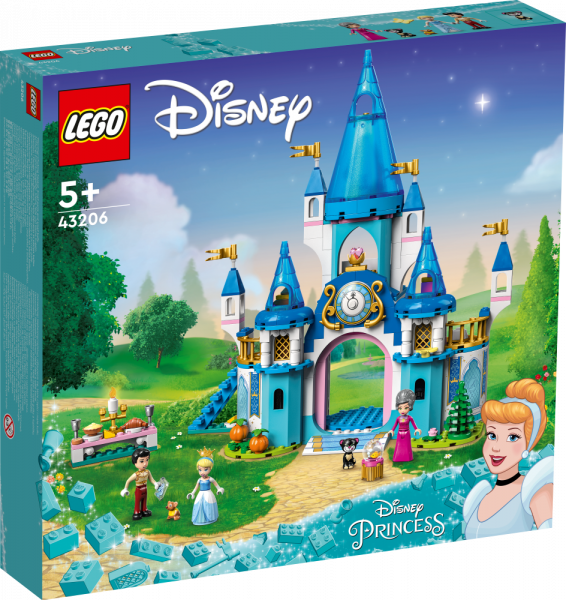 43206 LEGO® Disney Pelnrušķītes un Daiļā prinča pils, no 5+ gadiem, NEW 2022! (Maksas piegāde eur 3.99)