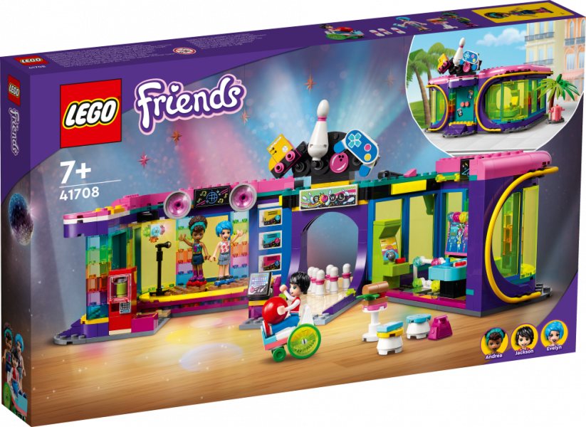 41708 LEGO® Friends Skrituļslidu diskotēka, no 7+ gadiem, NEW 2022! (Maksas piegāde eur 3.99)