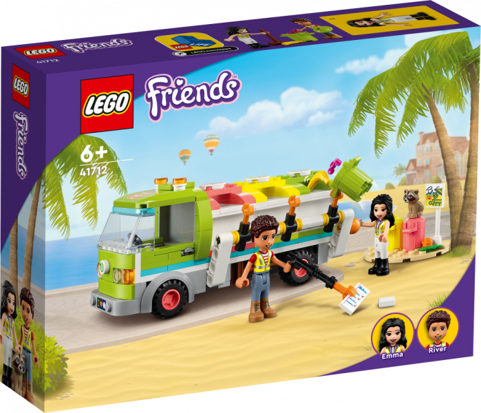 41712 LEGO® Friends Pārstrādes kravas auto, no 6+ gadiem, NEW 2022! (Maksas piegāde eur 3.99)