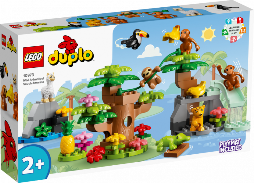 10973 LEGO® DUPLO Dienvidamerikas savvaļas dzīvnieki ,no 2+ gadiem, NEW 2022! (Maksas piegāde eur 3.99)