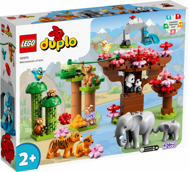 10974 LEGO® DUPLO Дикие животные Азии, с 2+ лет, NEW 2022! (Maksas piegāde eur 3.99)