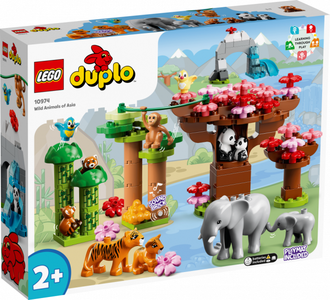 10974 LEGO® DUPLO Āzijas savvaļas dzīvnieki, no 2+ gadiem, NEW 2022! (Maksas piegāde eur 3.99)