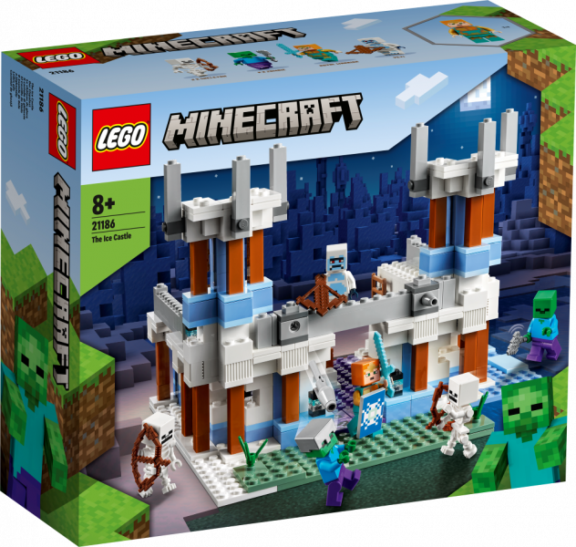 21186 LEGO® Minecraft Ледяной замок, с 8+ лет, NEW 2022! (Maksas piegāde eur 3.99)