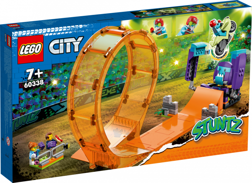 60338 LEGO® City Satriecošās šimpanzes triku cilpa, no 7+ gadiem, NEW 2022! (Maksas piegāde eur 3.99)