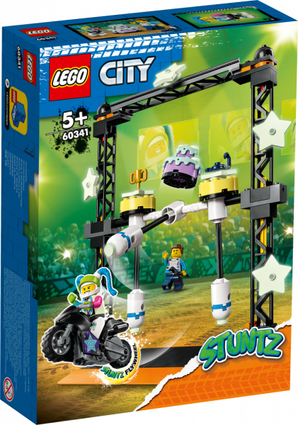 60341 LEGO® City Трюковое испытание «Нокдаун»s, с 5+ лет, NEW 2022! (Maksas piegāde eur 3.99)