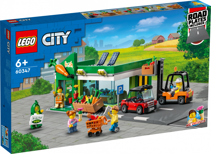 60347 LEGO® City Pārtikas veikals, no 6+ gadiem, NEW 2022! (Maksas piegāde eur 3.99)