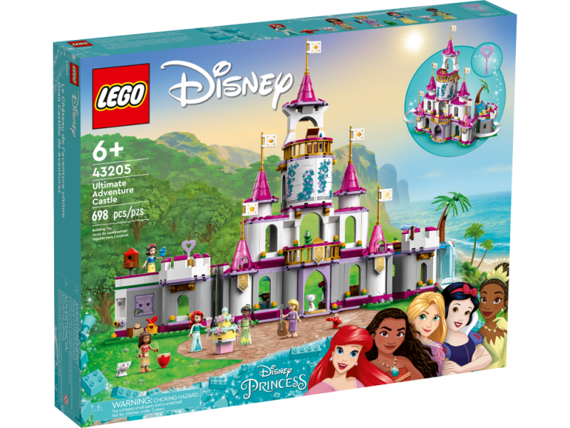 43205 LEGO® Disney Princess Nepārspējamā piedzīvojumu pils, no 6+ gadiem, NEW 2022! (Maksas piegāde eur 3.99)