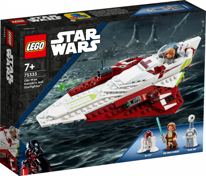 75333 LEGO® Star Wars™ Obi-Wan Kenobi džedu Starfighter™, 7 с + лет, NEW 2022! (Maksas piegāde eur 3.99)