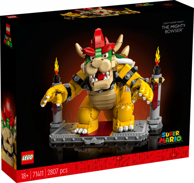 71411 LEGO® Super Mario™ Могучий Боузер™, с 18+ лет, NEW 2022! (Maksas piegāde eur 3.99)