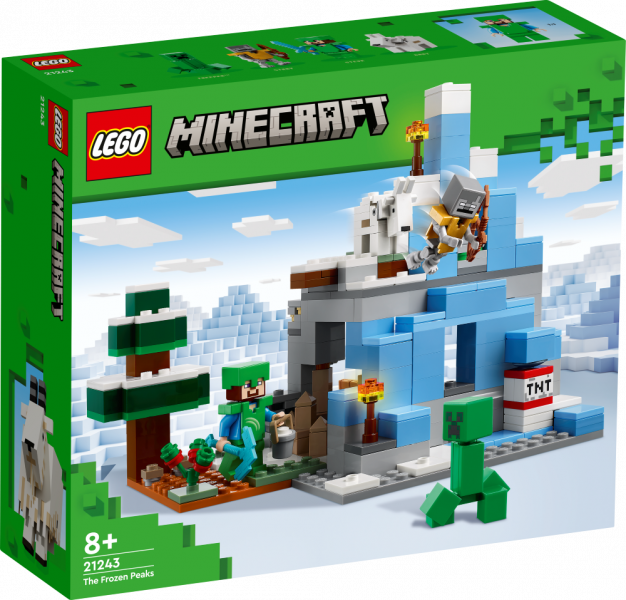 21243 LEGO® Minecraft Sasalušās smailes, no 8+ gadiem, NEW 2023!