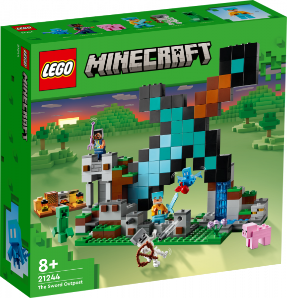 21244 LEGO® Minecraft Zobenu priekšpostenis, no 8+ gadiem, NEW 2023!