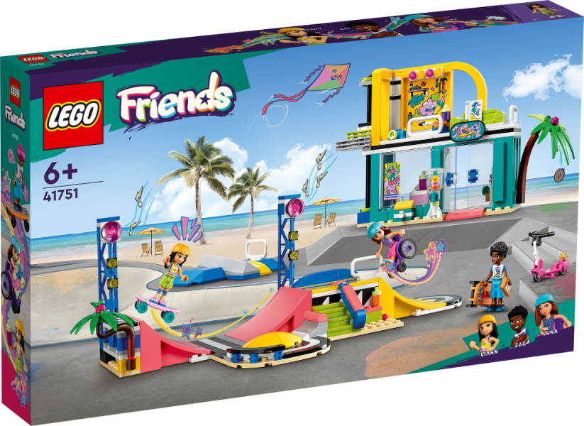 41751 LEGO® Friends Скейт-парк, с 6+ лет, NEW 2023!