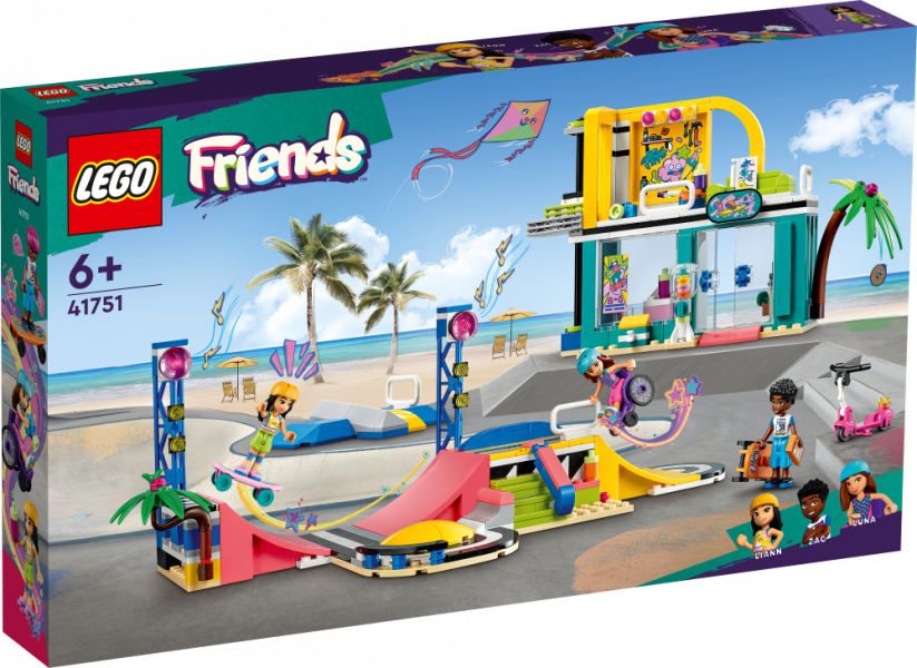 41751 LEGO® Friends Skeitparks, no 6+ gadiem, NEW 2023!