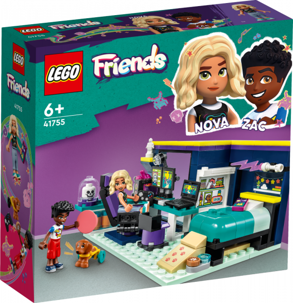 41755 LEGO® Friends Комната Новы, с 6+ лет, NEW 2023!