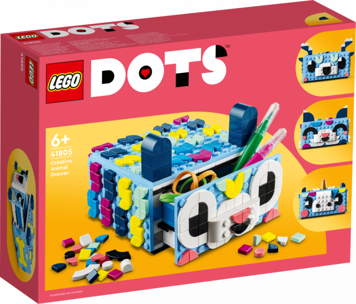 41805 LEGO® DOTS Radošā dzīvnieku atvilktne, no 6+ gadiem, NEW 2023!
