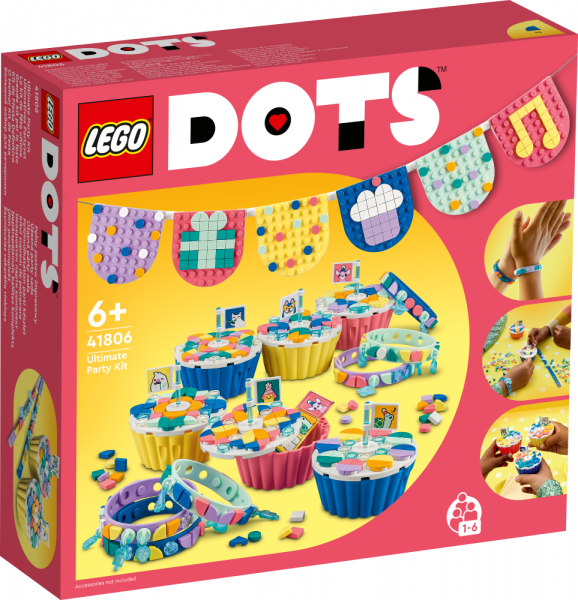 41806 LEGO® DOTS Nepārspējamais ballītes komplekts, no 6+ gadiem, NEW 2023!