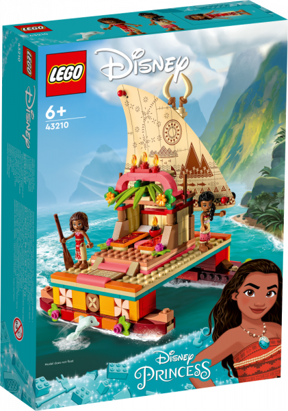 43210 LEGO® Disney Путеводная лодка Моаны, с 6+ лет, NEW 2023!