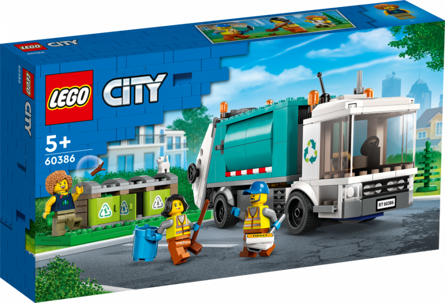 60386 LEGO® City Atkritumu pārstrādes auto, no 5+ gadiem, NEW 2023!