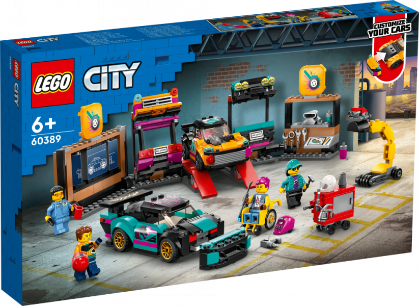 60389 LEGO® City Auto uzlabošanas darbnīca, no 6+ gadiem, NEW 2023!