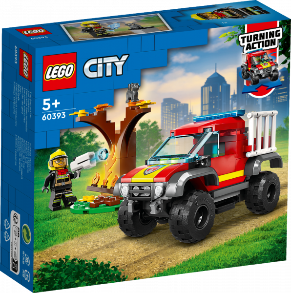 60393 LEGO® City Спасательный пожарный внедорожник, с 5+ лет, NEW 2023!