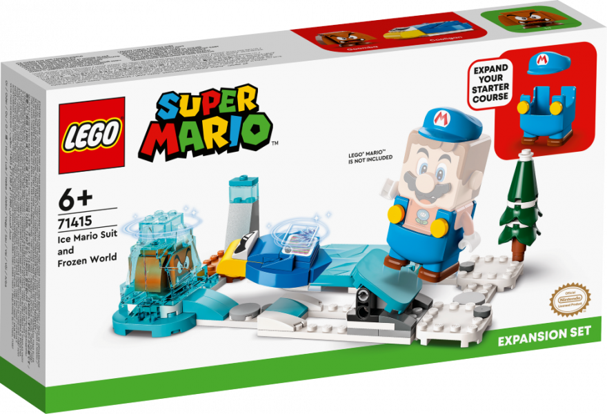 71415 LEGO® Super Mario Костюм Ледяного Марио и Морозный мир, с + лет, NEW 2023!