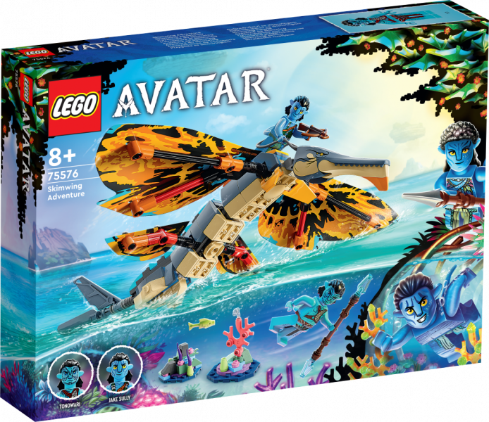 75576 LEGO® Avatar Приключения на скимвинге, с 8+ лет, NEW 2023!