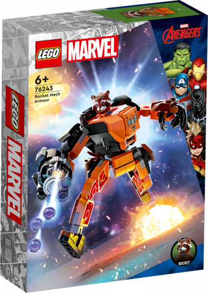 76243 LEGO® Marvel Rocket robotbruņas no 6+ gadiem, NEW 2023!