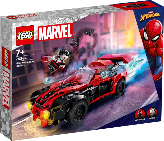 76244 LEGO® Marvel Miles Morales pret Morbius, no 7+ gadiem, NEW 2023!