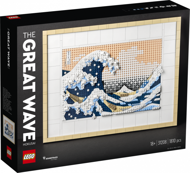 31208 LEGO® Art Hokusai - Lielais vilnis, no 18+ gadiem, NEW 2023!