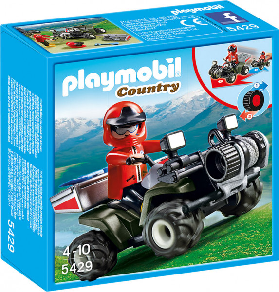 5429 PLAYMOBIL® Country Kalnu glābēja kvadracikls, no 4+
