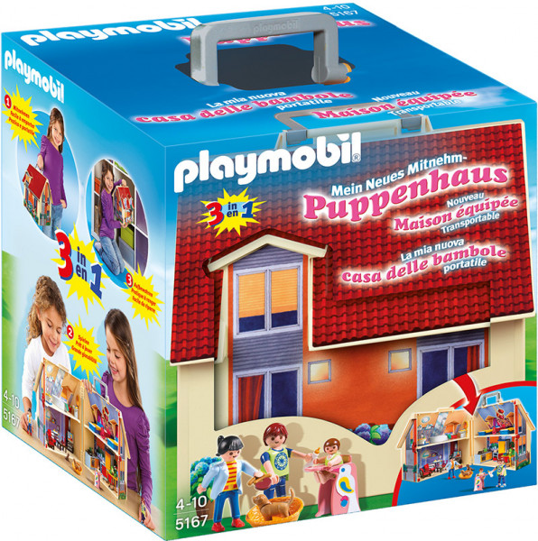 TOP prece! 5167 PLAYMOBIL® Dollhouse Pārnēsājamā leļļu māja, no 4+