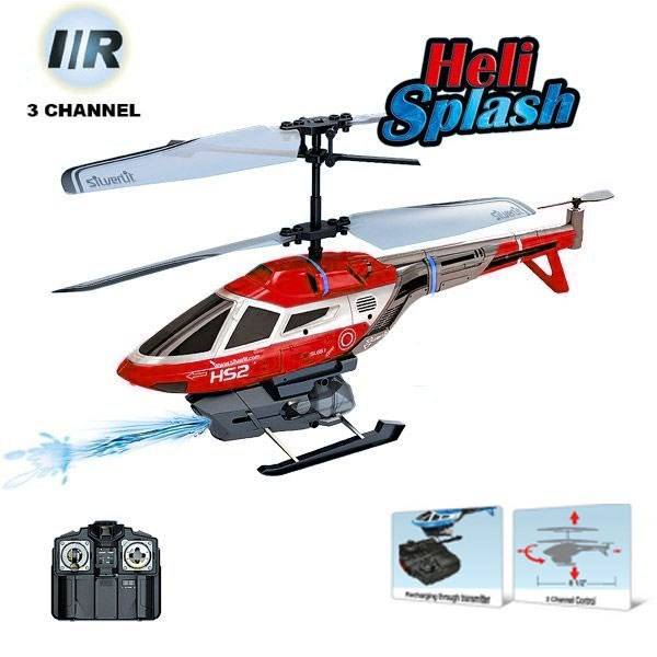 Silverlit Heli Splash radiovadāmais helikopters, kas šauj ar ūdeni (no 10 gadu vecuma)