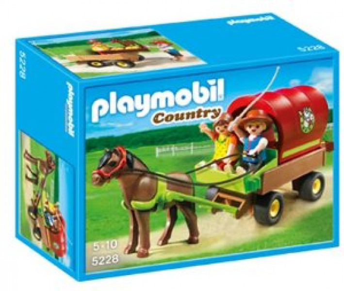 5228 PLAYMOBIL® Country Ponija vagons ar bērniem, no 4+