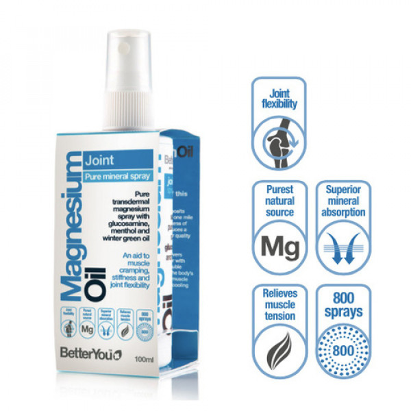 BetterYou Magnesium magnija eļļas sprejs locītavām, 100ml