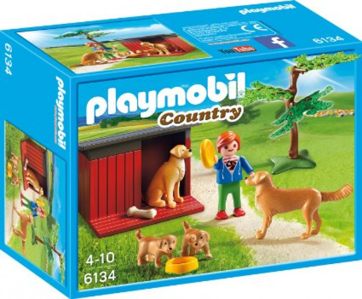 6134 PLAYMOBIL® Country Zelta Retrīveri, no 4+