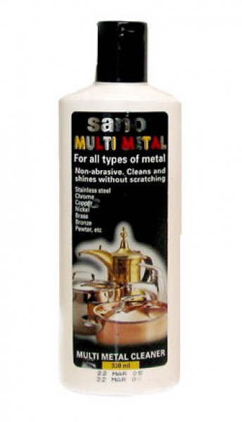 Sano Multi Metal Līdzeklis krāsaino metālu, nerūsējošā tērauda virsmu tīrīšanai un pulēšanai,270ml