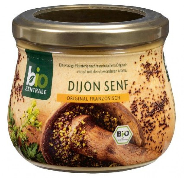 Bio-Zentrale Dižonas sinepes, pagatavotas pēc oriģinālas franču receptes, 250 g, 10067