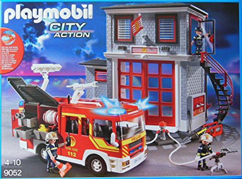 9052 PLAYMOBIL® City Action Ugunsdzēsēju depo ar auto, no 4+