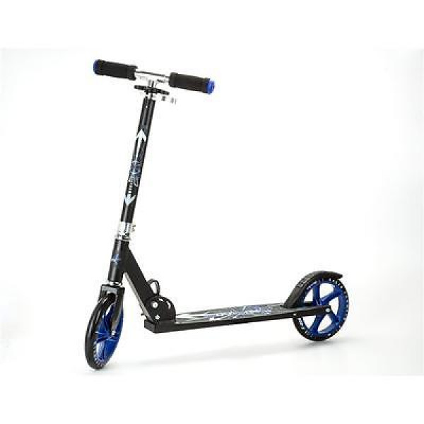 Muuwmi Aluminium Scooter skrejritenis 205 mm, melns/zils