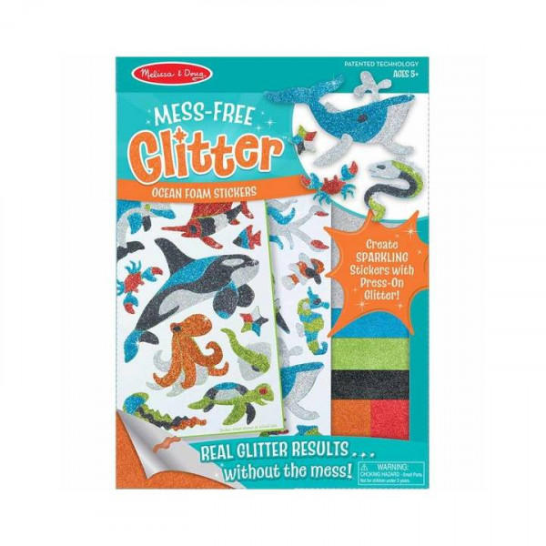 18205 Melissa & Doug Izgatavo Mīkstās uzlīmes ar gliterīšiem - okeāns