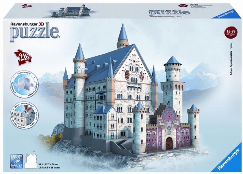 Ravensburger 3D Puzle Neišvānšteina pils, 216 elementi