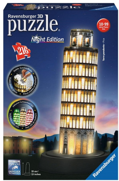 Ravensburger 3D Пазл Пизанская башня с подсветкой