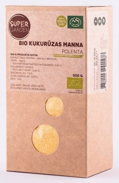 Super Garden BIO Kukurūzas manna - polenta, 500g