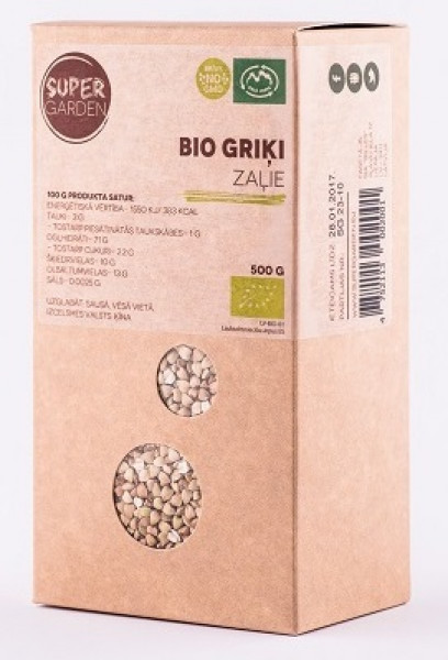 Super Garden BIO Griķi - zaļie, 500g