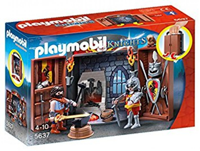 5637 PLAYMOBIL® Knights Bruņinieka ieroču darbnīcas spēļu kaste, no 4+